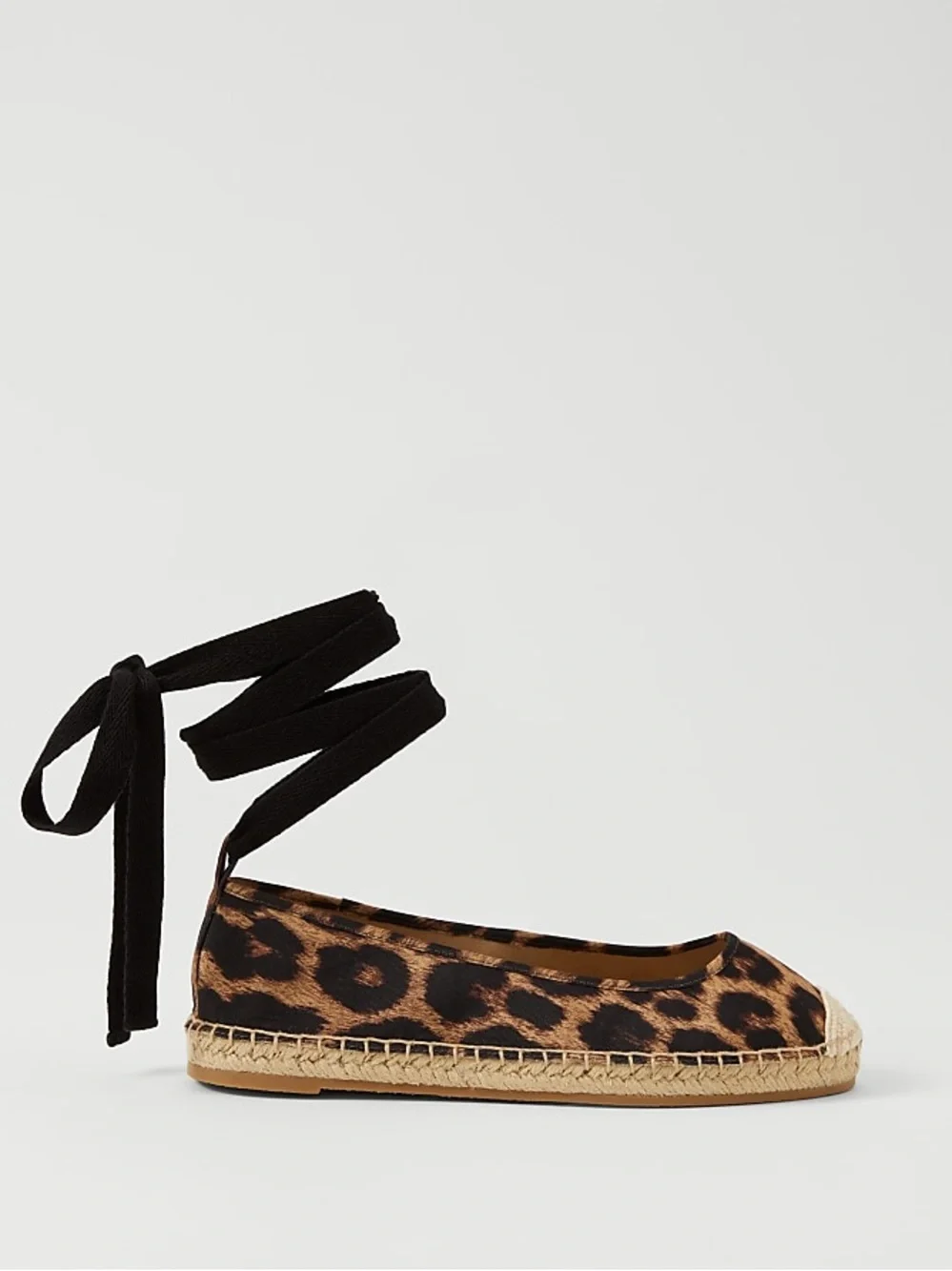 Ann Taylor Lace-Up Espadrille Flat Size 8
